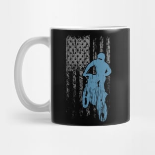 Dirtbike Flag USA Mug